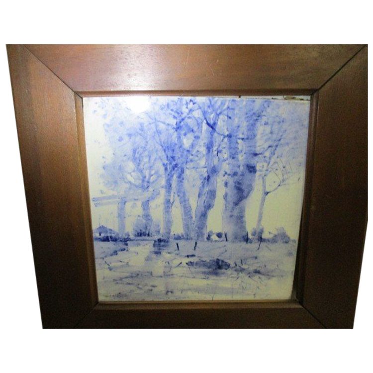 Arbres en bord de rivière par HIRSCHIG Anton.