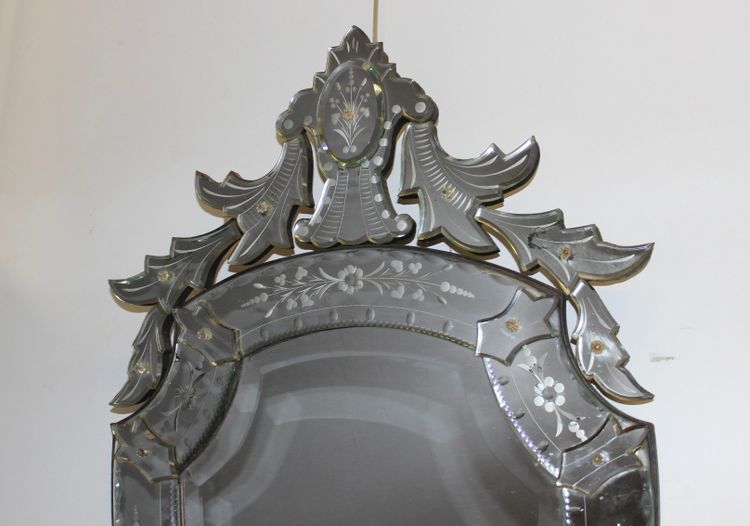 Specchio floreale veneziano 1950 circa