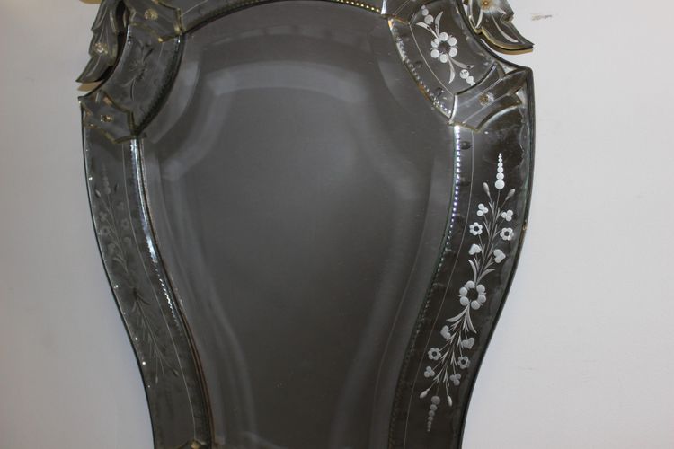 Specchio floreale veneziano 1950 circa