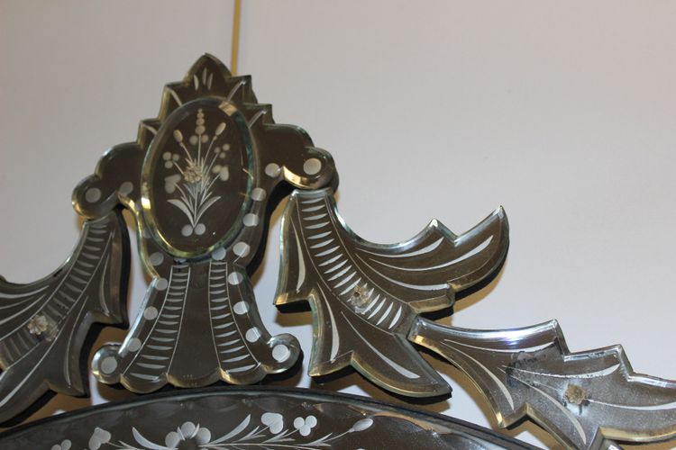 Specchio floreale veneziano 1950 circa