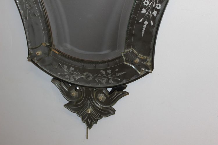 Specchio floreale veneziano 1950 circa