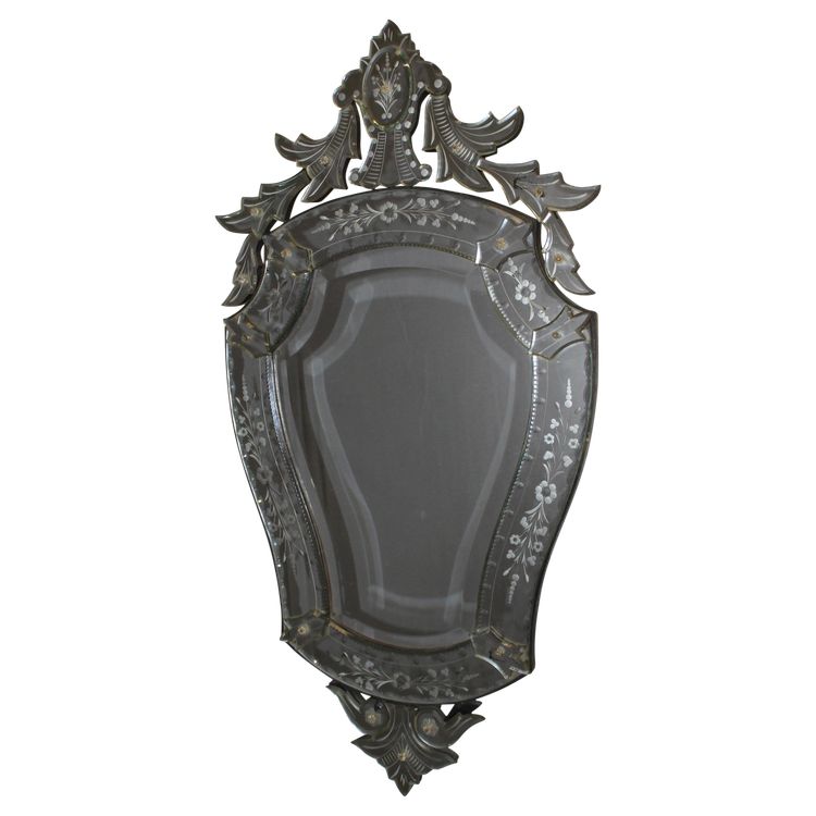 Specchio floreale veneziano 1950 circa