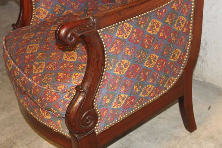 Credenza in mogano cubano del XIX secolo in fase di restauro