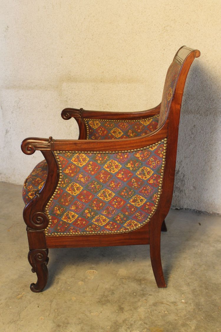 Credenza in mogano cubano del XIX secolo in fase di restauro