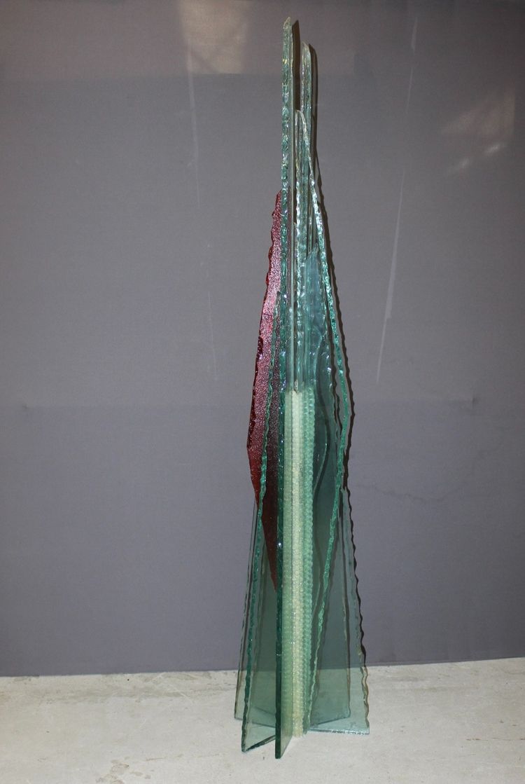 Importante Sculpture En Verre Par Thibault d'Aucuns XX