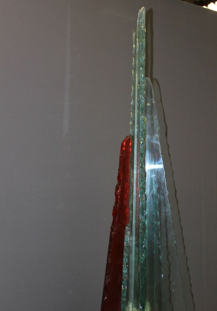 Importante Sculpture En Verre Par Thibault d'Aucuns XX