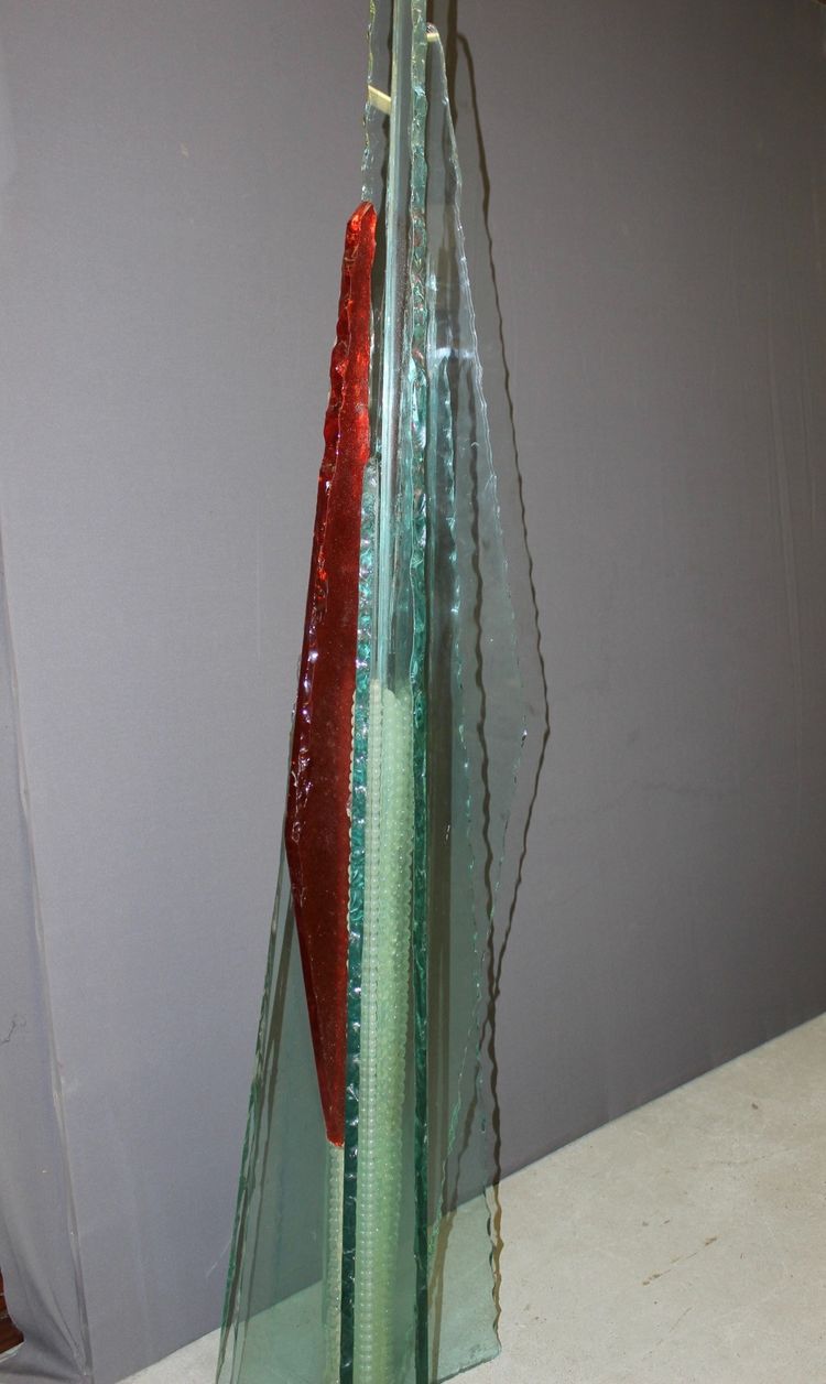 Importante Sculpture En Verre Par Thibault d'Aucuns XX