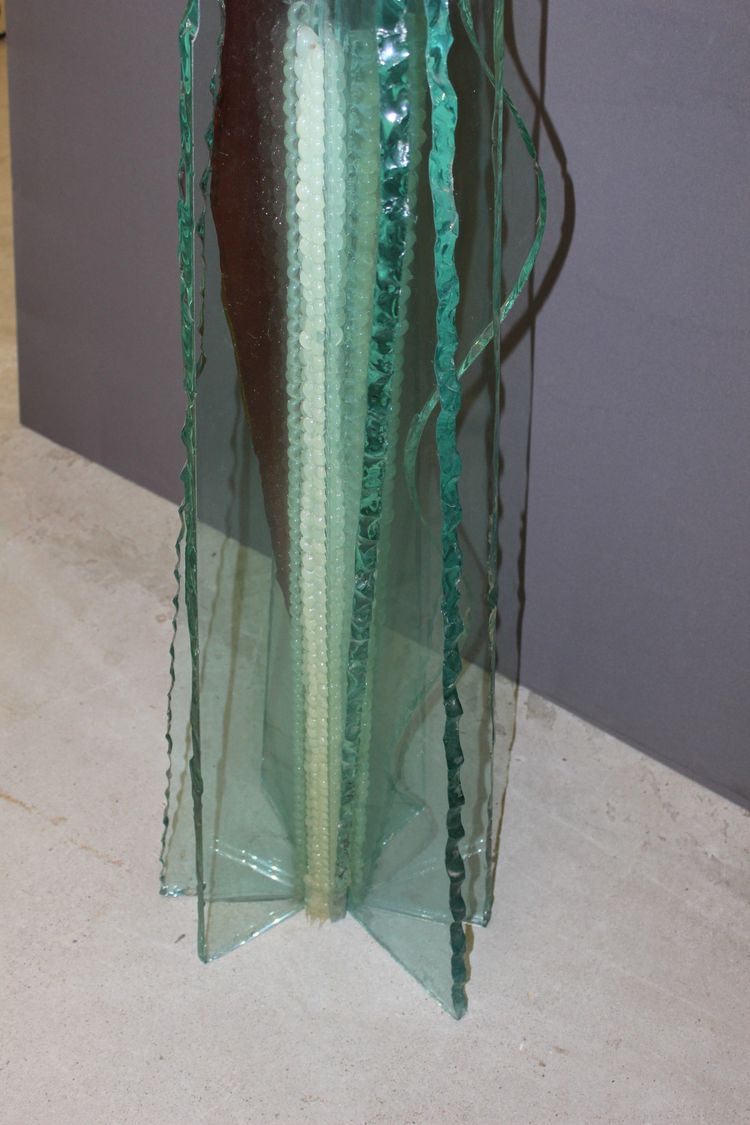 Importante Sculpture En Verre Par Thibault d'Aucuns XX