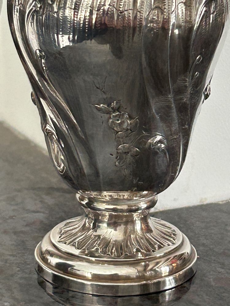 Paire De Saupoudreuses En Argent Massif De Style Louis XV Minerve - Saupoudreuse - Saupoudroir