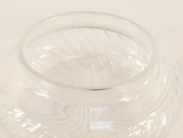 Bomboniera ART NOUVEAU in CRISTALLO e ARGENTO SOLIDO con decorazione IRIS