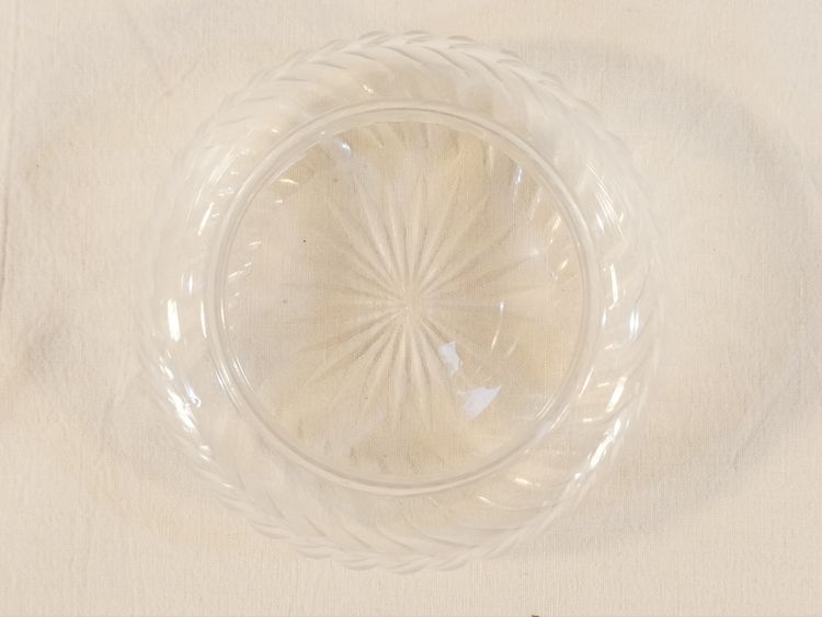 Bomboniera ART NOUVEAU in CRISTALLO e ARGENTO SOLIDO con decorazione IRIS