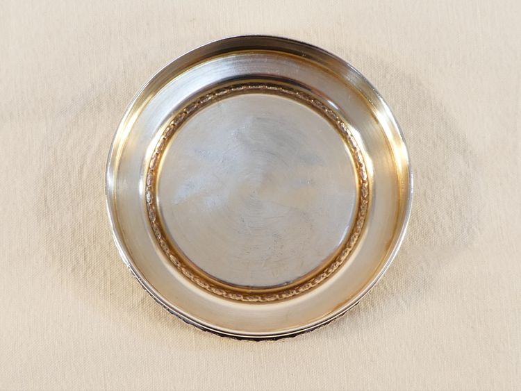 Bomboniera ART NOUVEAU in CRISTALLO e ARGENTO SOLIDO con decorazione IRIS