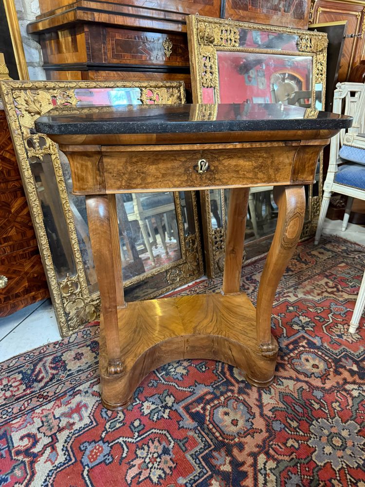CONSOLLE RESTAURO EMPIRE IN NOCE