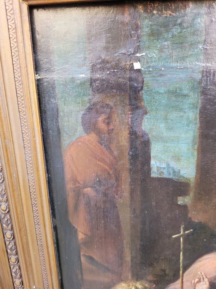Italienische Schule, Madonna der göttlichen Liebe, auf Holz, 17./18. Jahrhundert