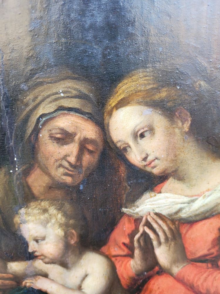 Italienische Schule, Madonna der göttlichen Liebe, auf Holz, 17./18. Jahrhundert