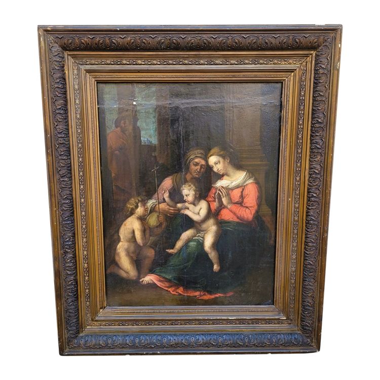 Italienische Schule, Madonna der göttlichen Liebe, auf Holz, 17./18. Jahrhundert