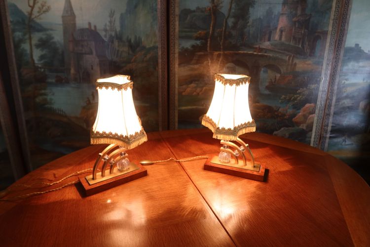 Paire de lampes de table vintage