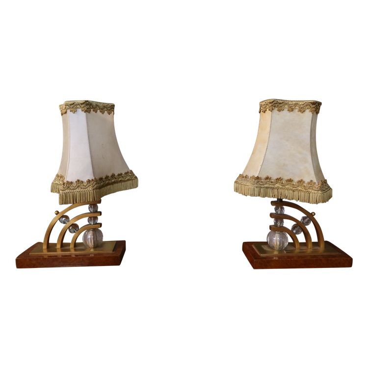 Paire de lampes de table vintage