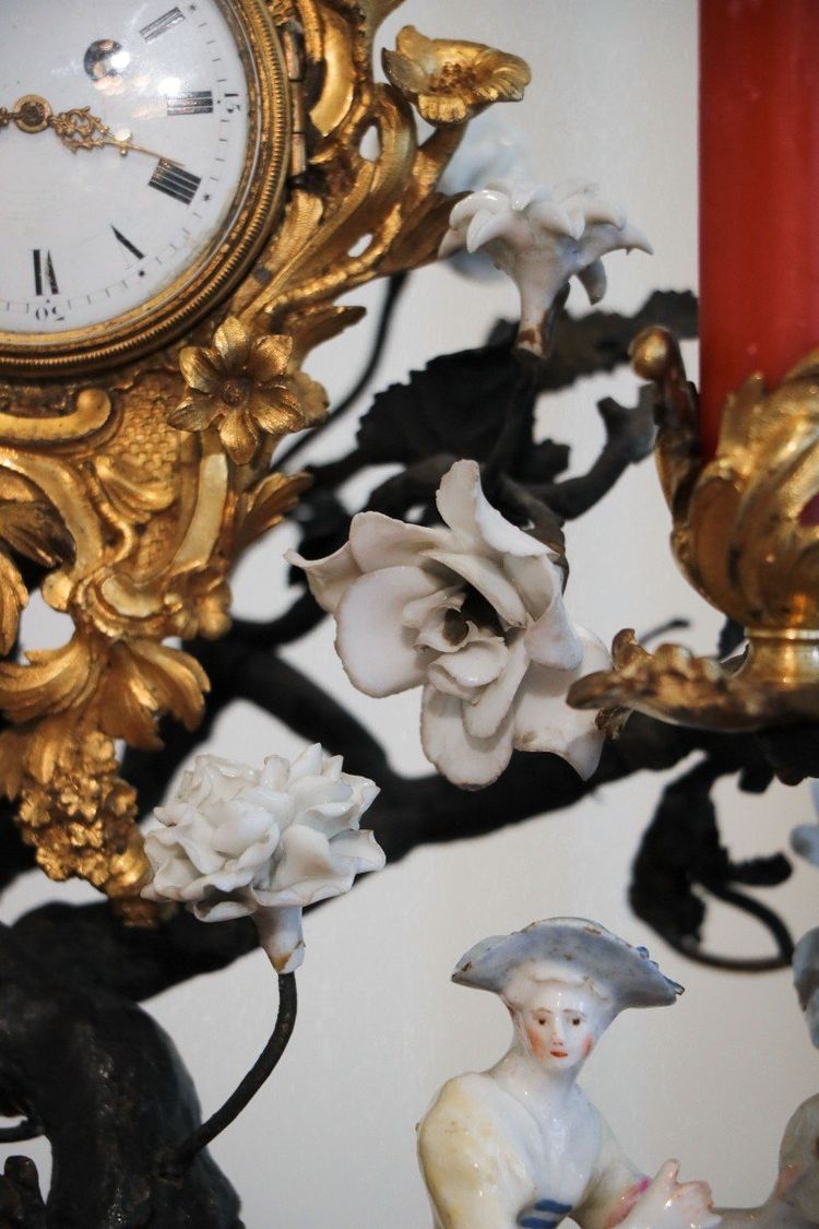 Small Watch Holder Candlestick Clock