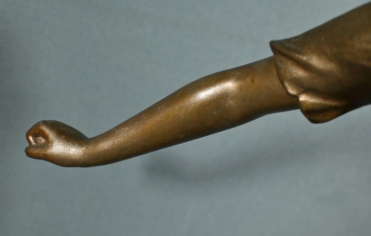 Sculpture en Régule Titrée « Semeuse », signée A. de Ranieri – Milieu XXe