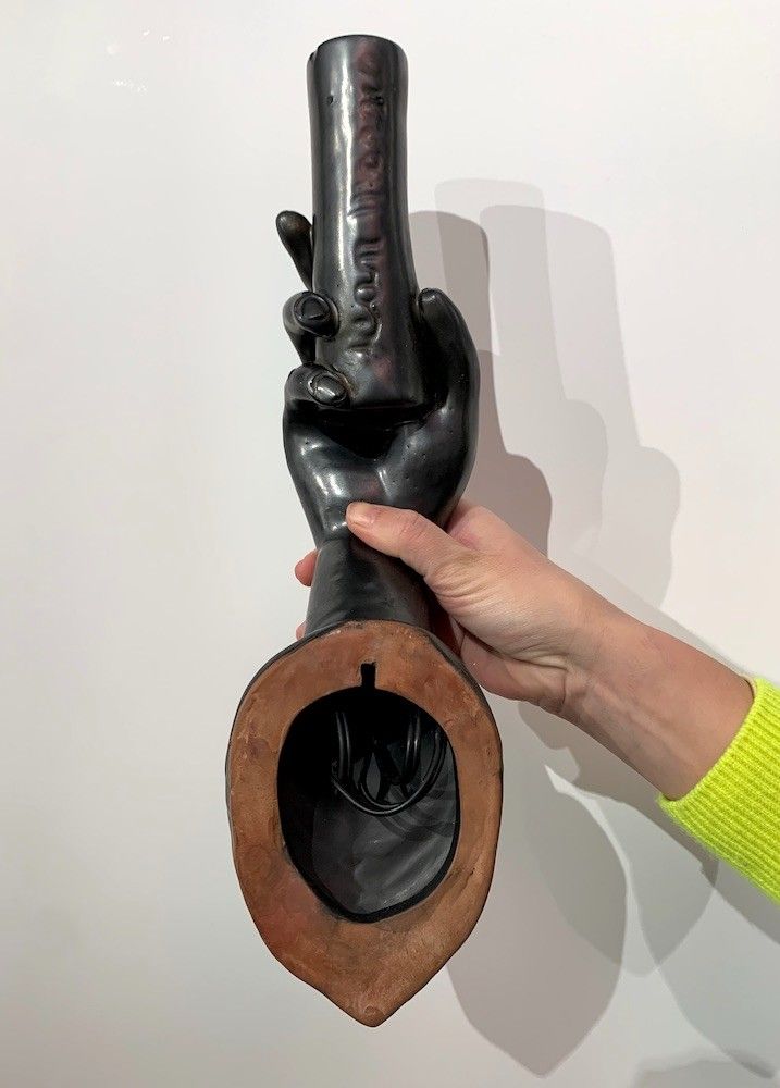 Paire d’appliques sculpturales en céramique – Jean Marais  (1913-1998) 