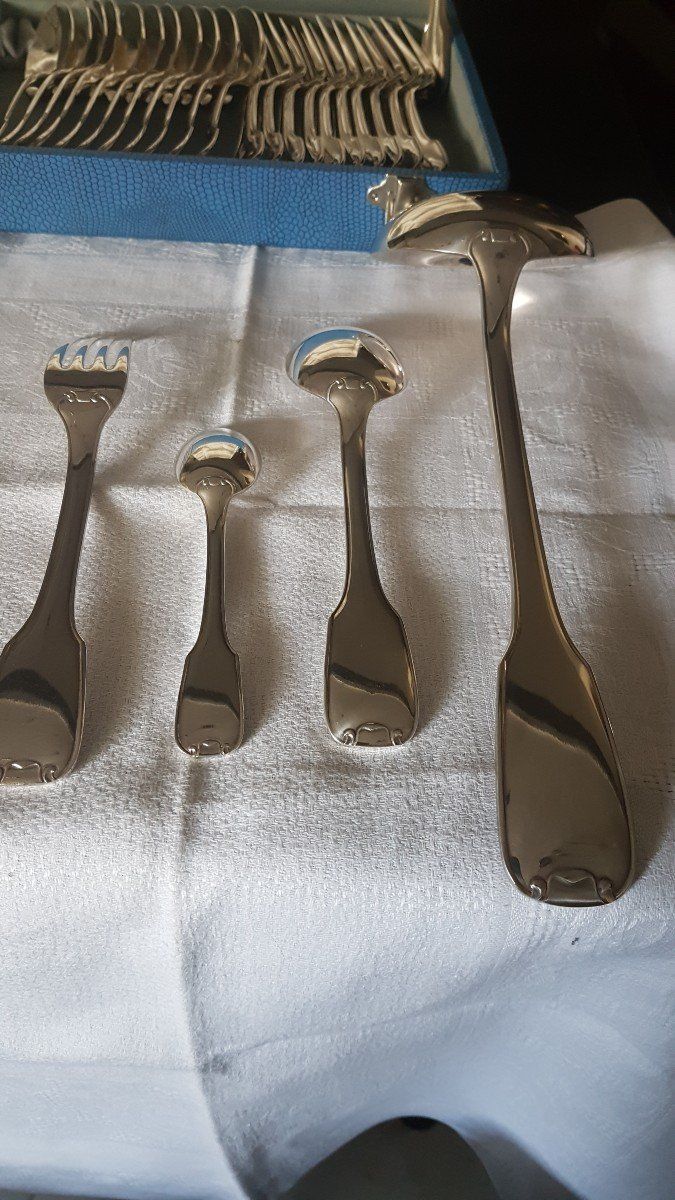 Ménagère Métal Argenté Art Déco De l'Orfèvre François Frionnet