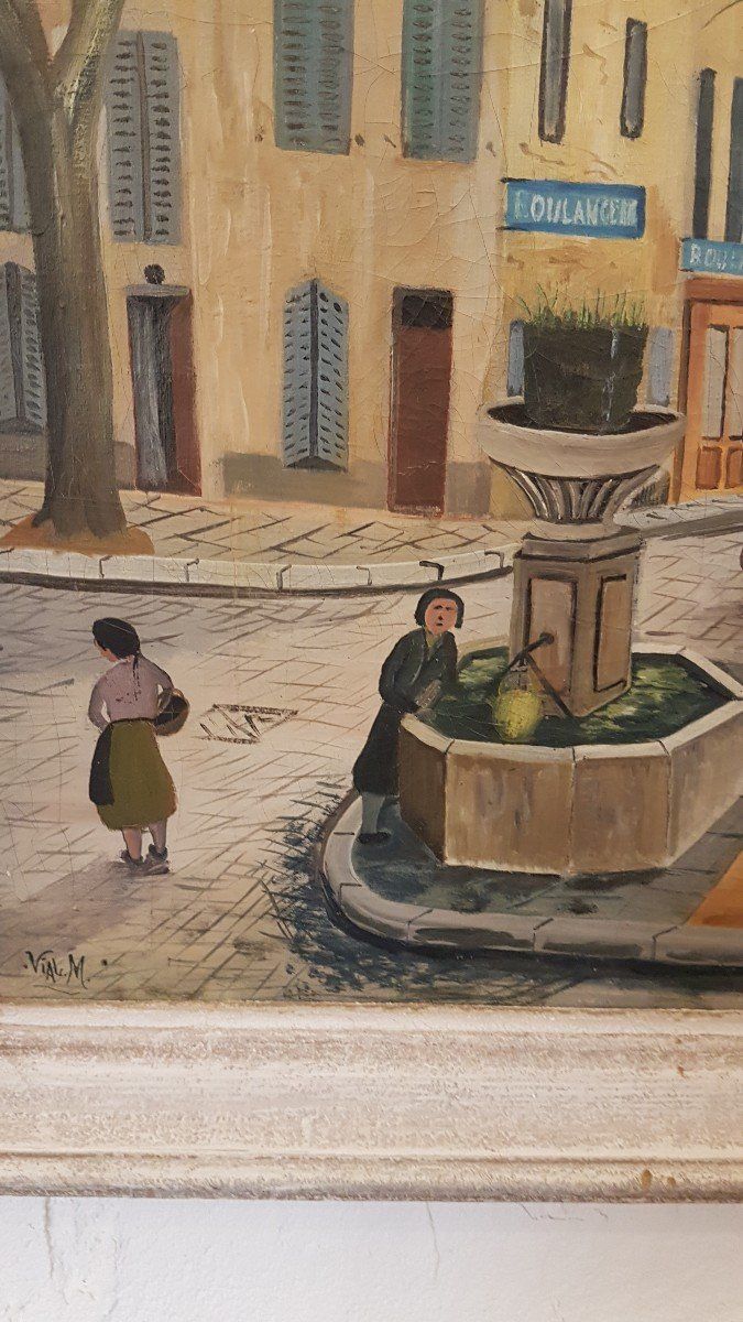 Pittura Ville De Cassis De M. Vial - Inizio XX secolo
