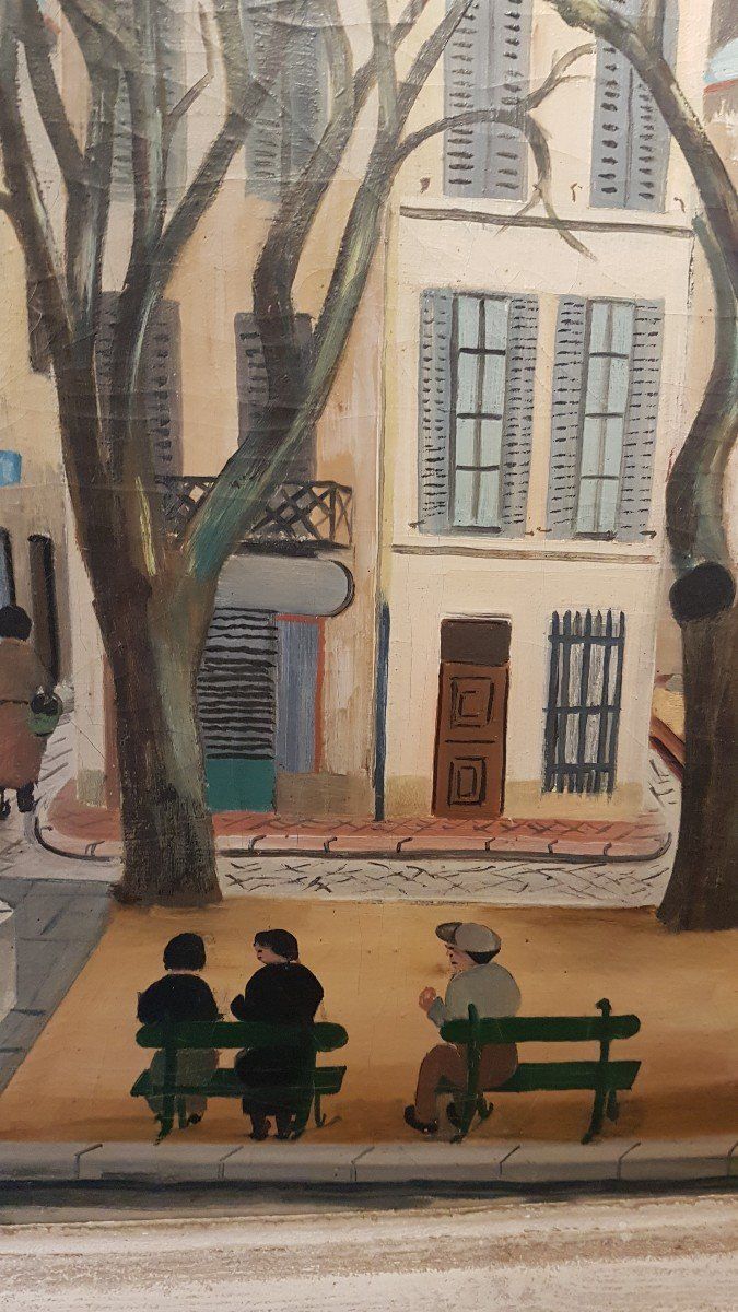 Pittura Ville De Cassis De M. Vial - Inizio XX secolo