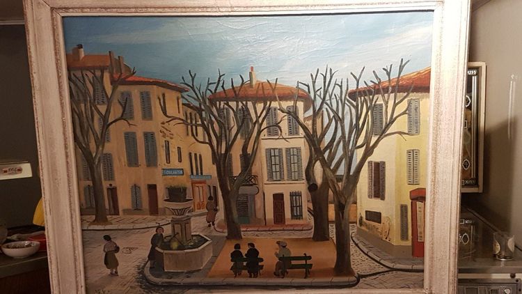 Pittura Ville De Cassis De M. Vial - Inizio XX secolo