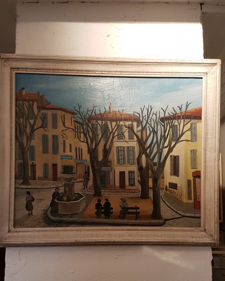 Pittura Ville De Cassis De M. Vial - Inizio XX secolo