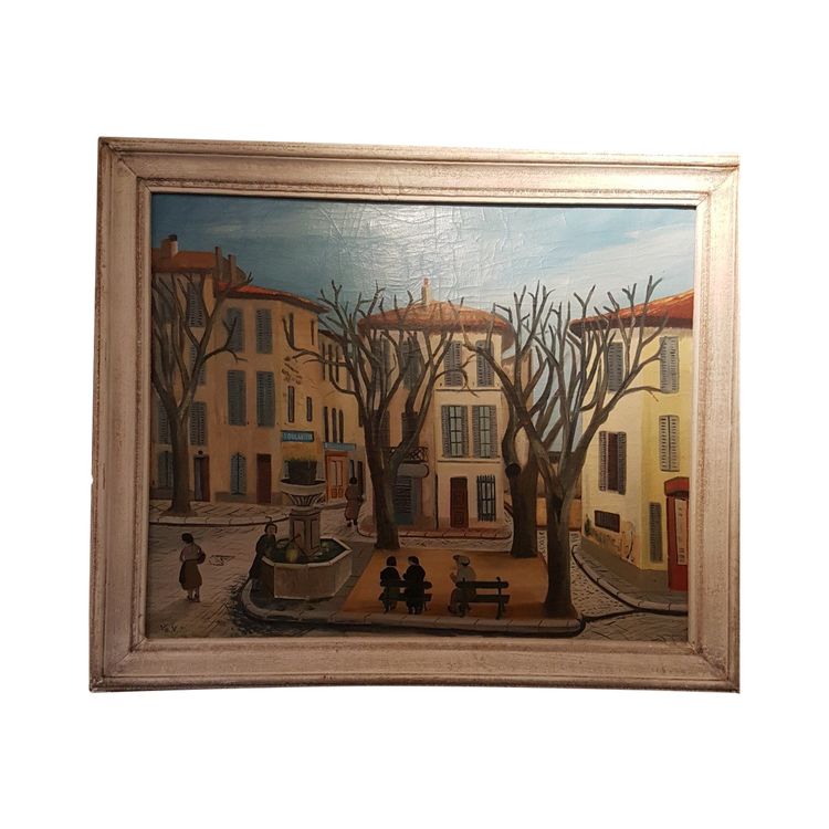 Pittura Ville De Cassis De M. Vial - Inizio XX secolo