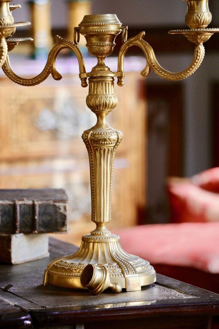 Pair of Three-Arm Candelabras