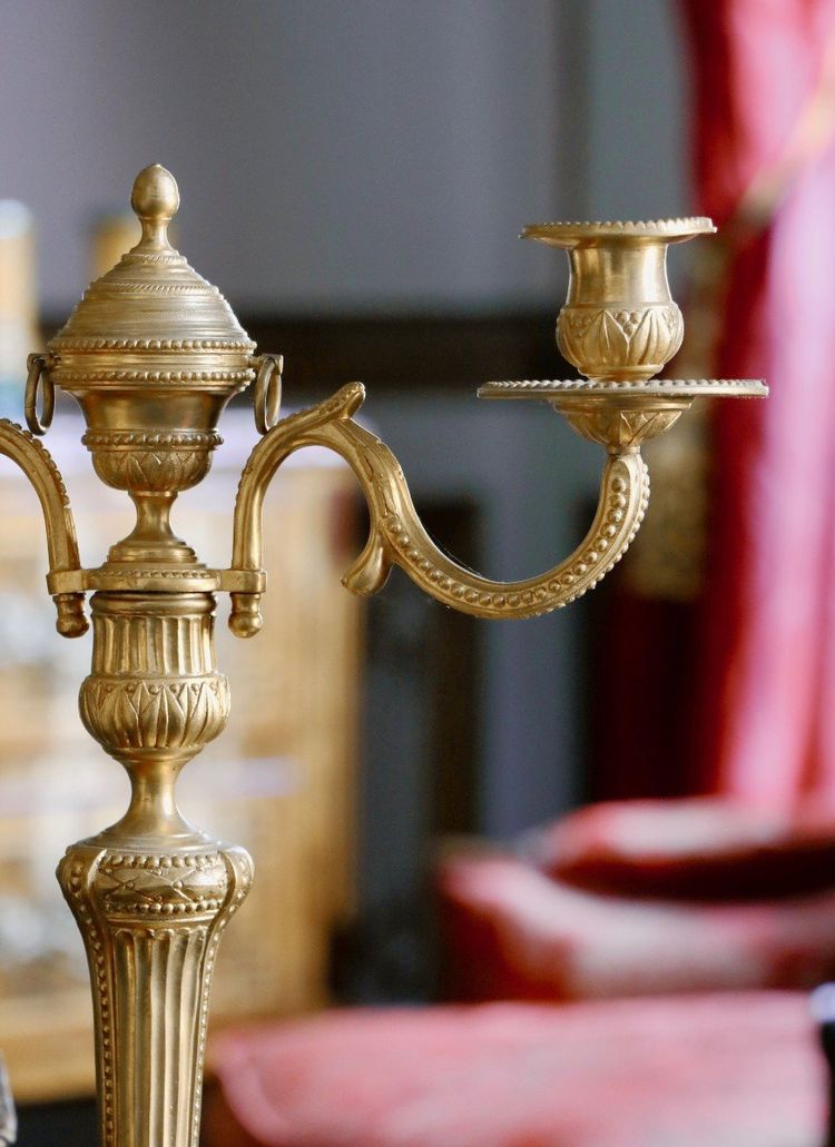 Pair of Three-Arm Candelabras