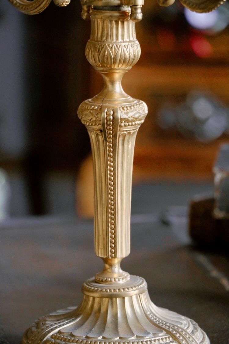 Pair of Three-Arm Candelabras
