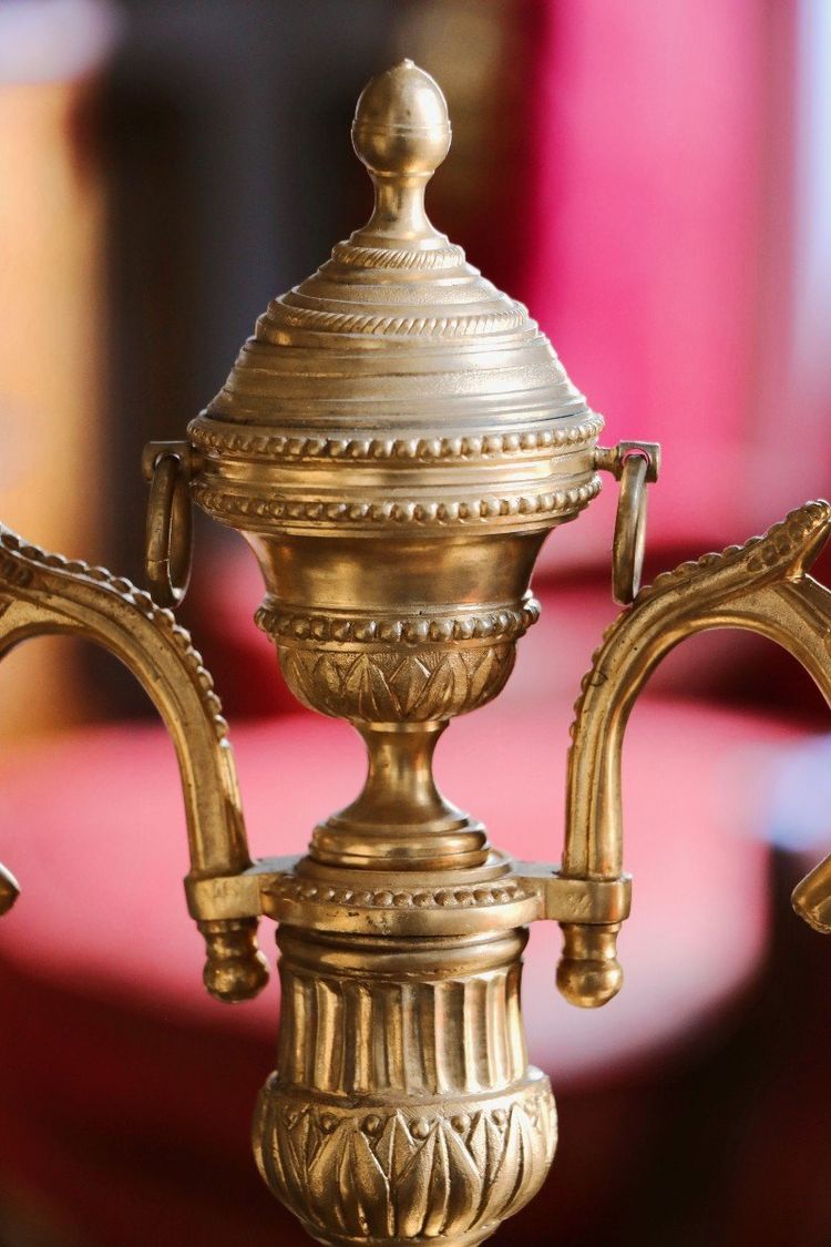 Pair of Three-Arm Candelabras