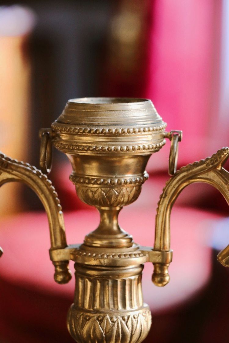 Pair of Three-Arm Candelabras
