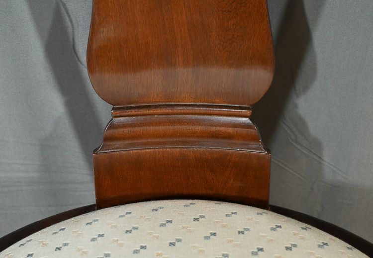 Suite de 4 Chaises Gondole en Acajou, époque Restauration – 1ère Partie XIXe