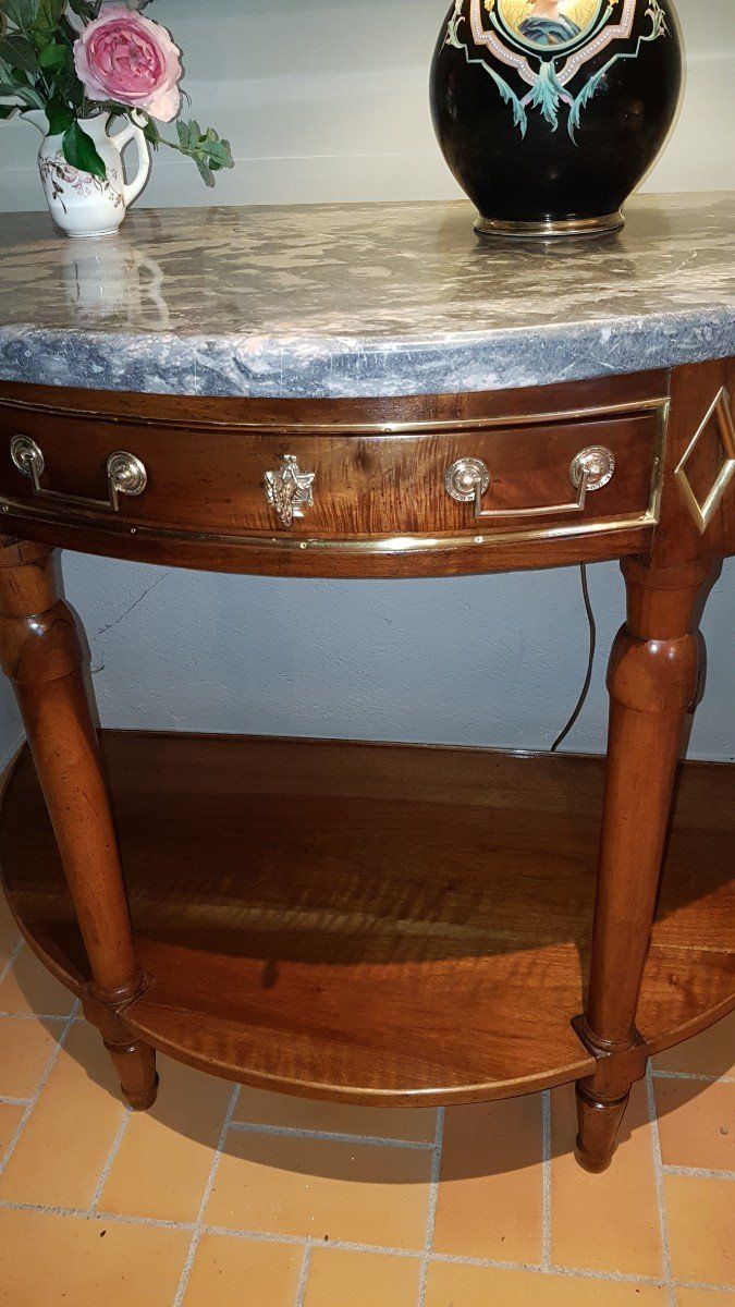 Console Desserte En Noyer - époque 18ème - Louis XVI -