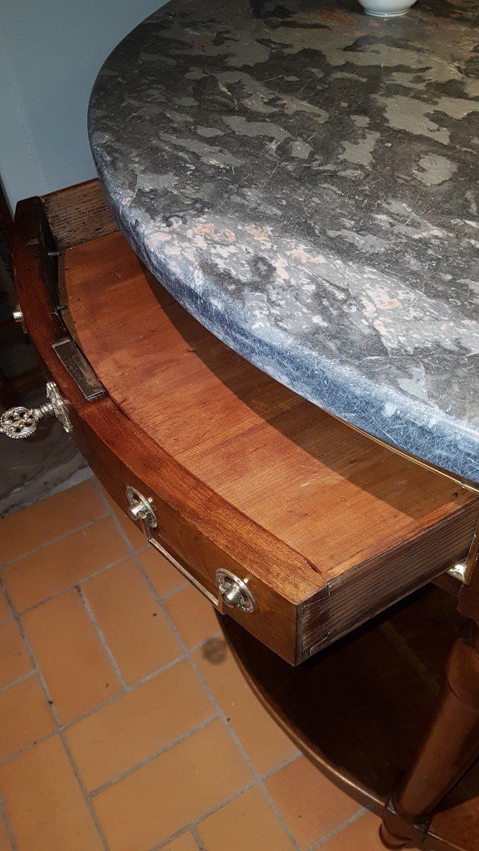 Console Desserte En Noyer - époque 18ème - Louis XVI -