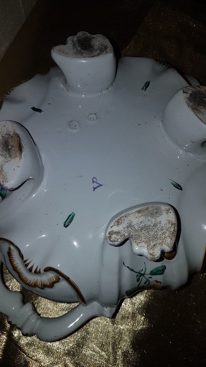 Pot à Oille En Faïence Polychrome Early 20th century