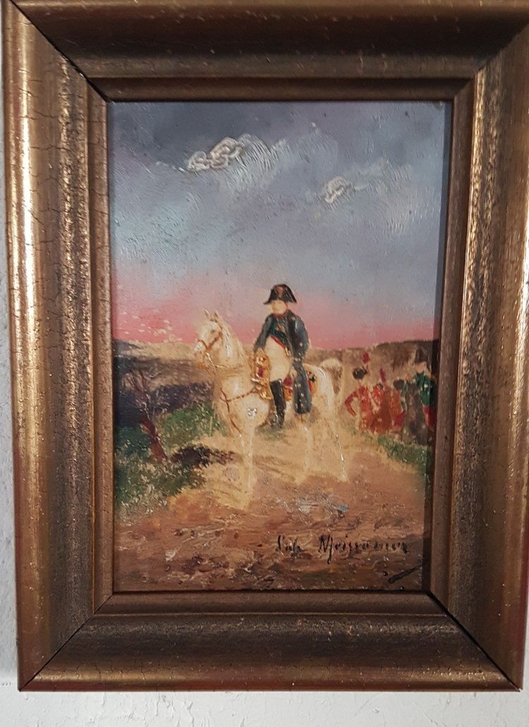 Französische Schule des 20. Jahrhunderts nach Ernest Meissonier - Napoleon Auf Seinem Pferd -.