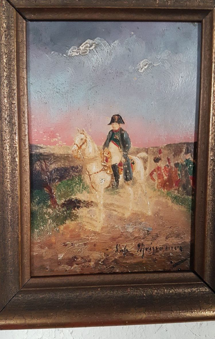 Französische Schule des 20. Jahrhunderts nach Ernest Meissonier - Napoleon Auf Seinem Pferd -.