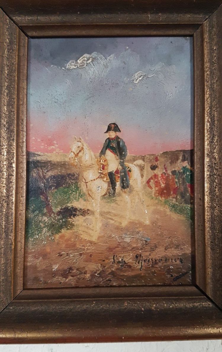 Französische Schule des 20. Jahrhunderts nach Ernest Meissonier - Napoleon Auf Seinem Pferd -.