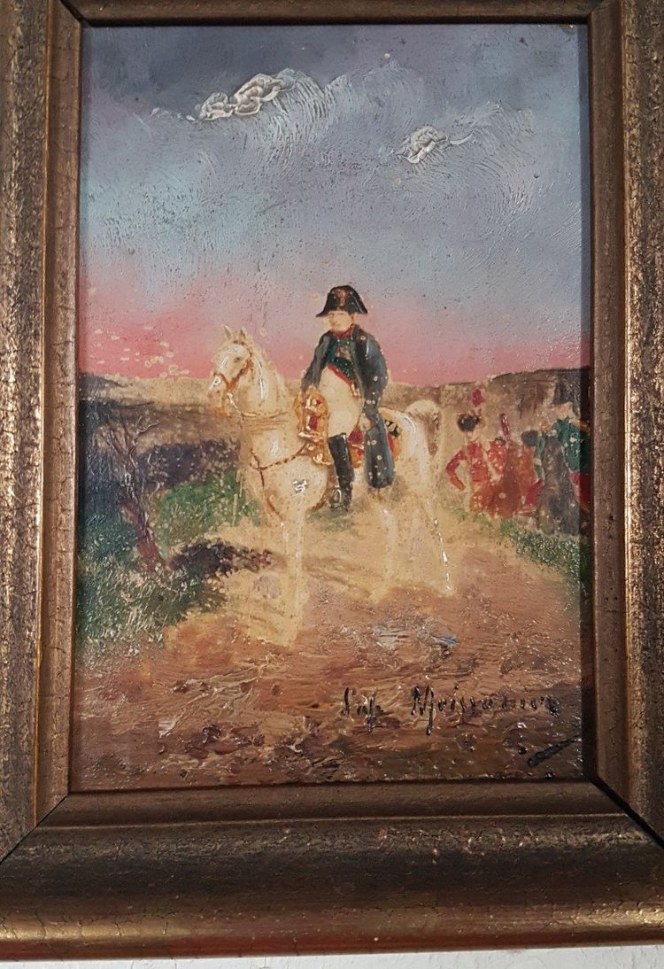 Französische Schule des 20. Jahrhunderts nach Ernest Meissonier - Napoleon Auf Seinem Pferd -.