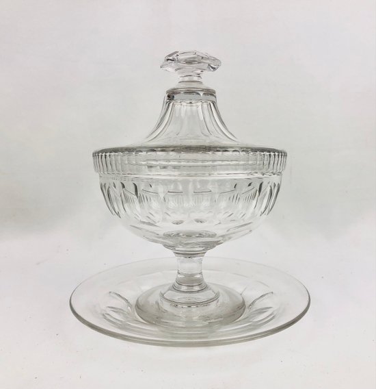 Drageoir Napoléon III en cristal 
