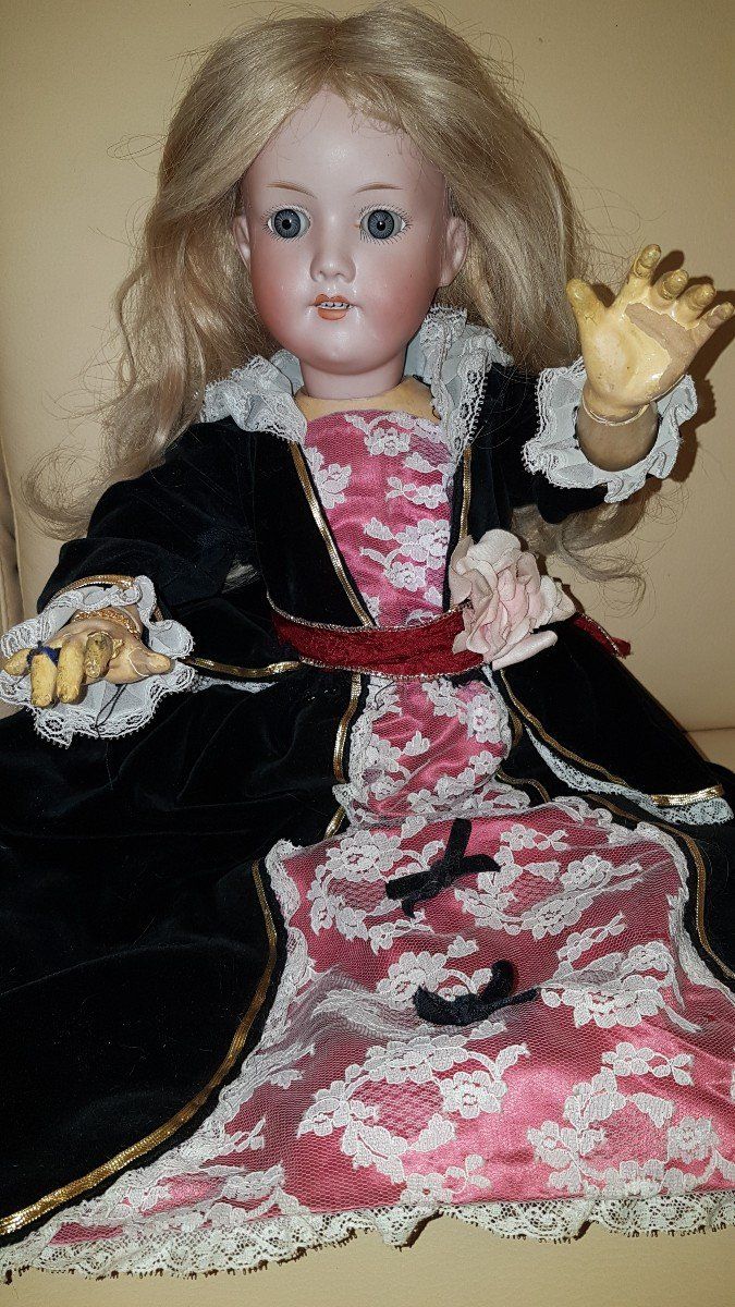 Puppe Kopf Porzellan Armand Marseille