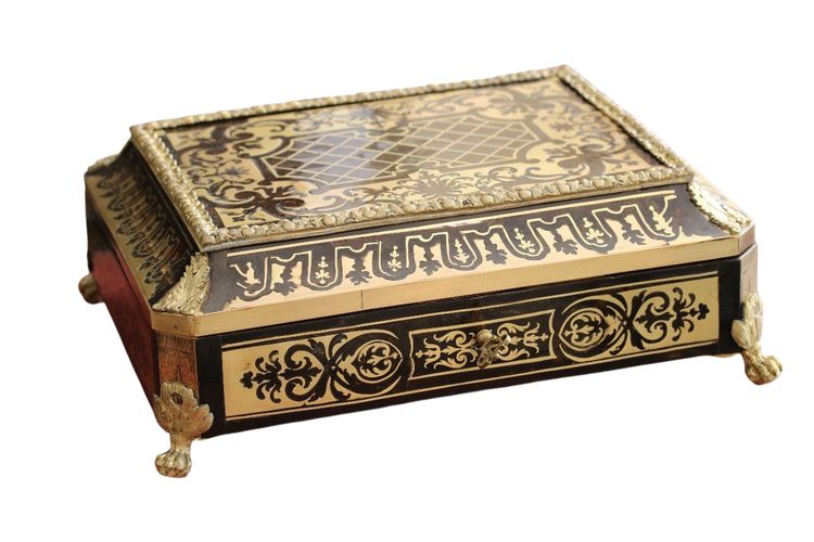 Boulle Marquetry Doucine Box