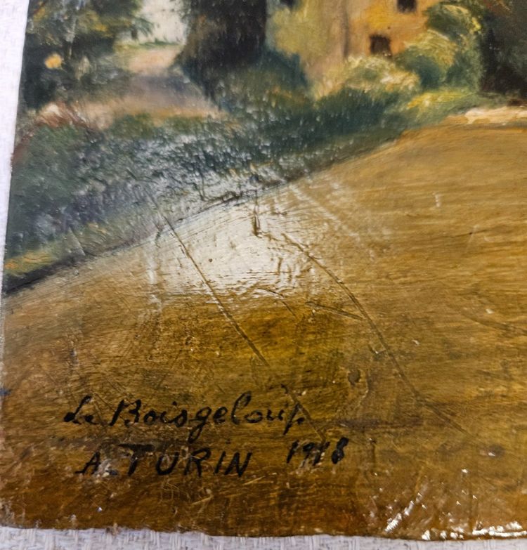 Dipinto impressionista di André Turin 1879 - 1964 - "Le Boisgeloup"