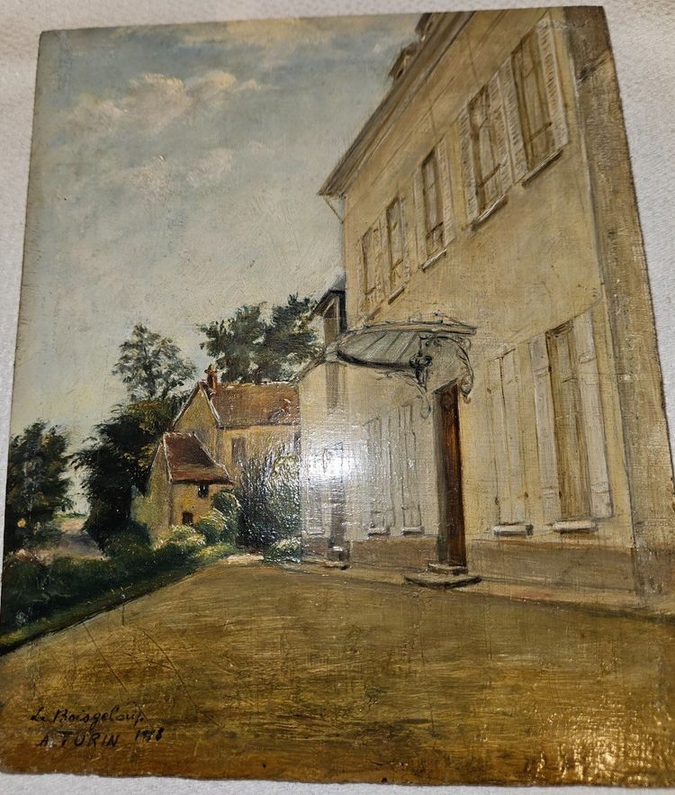Dipinto impressionista di André Turin 1879 - 1964 - "Le Boisgeloup"