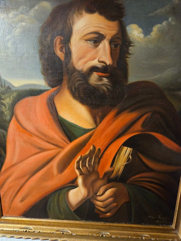 Oil On Canvas Marouflaged On Panel By Max Jambois 19th century period